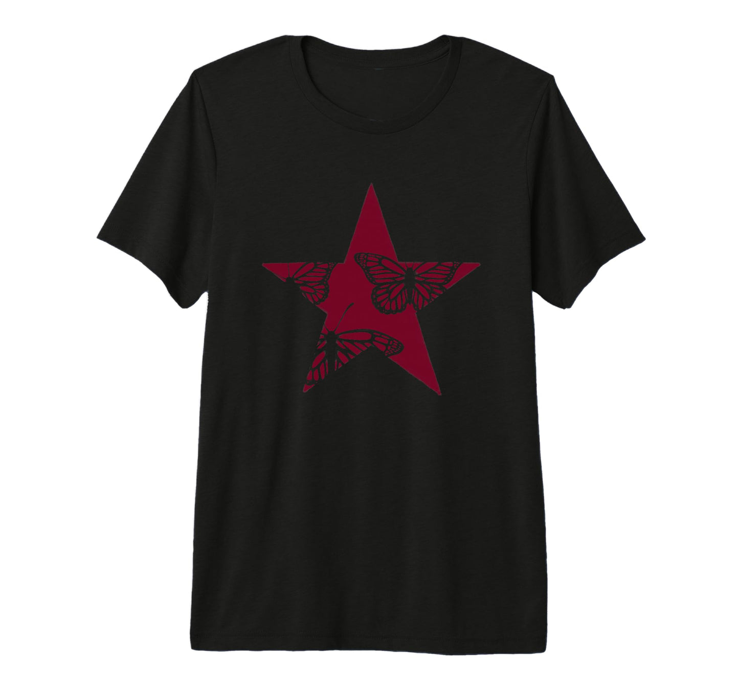 Star Stencil Graffiti Art Grunge Emo T-Shirt - Custom Art Print Men Women - T-Shirt, Sweatshirt, Hoodie