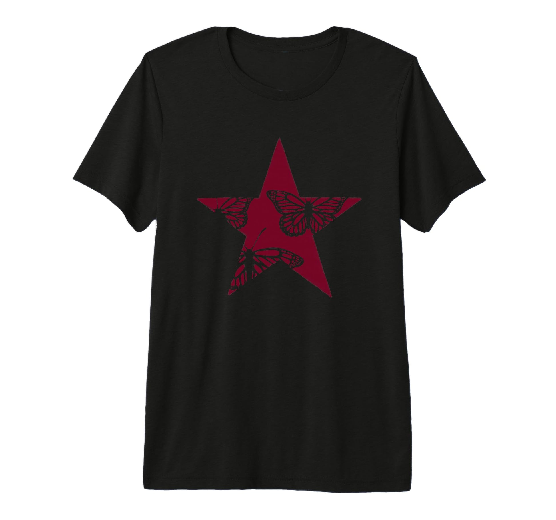 Star Stencil Graffiti Art Grunge Emo T-Shirt - Custom Art Print Men Women - T-Shirt, Sweatshirt, Hoodie