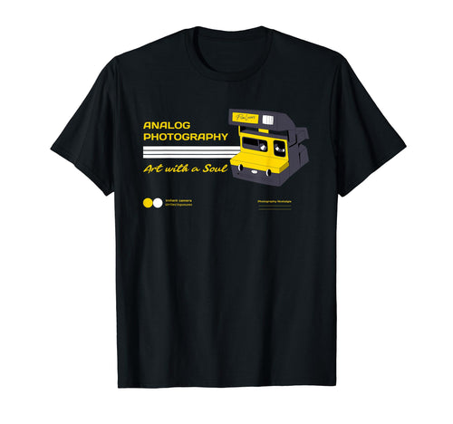 Analog Photography Art Soul Camera T-Shirt - Fun Novelty Design for Adults - T-Shirt, Sweatshirt, Hoodie