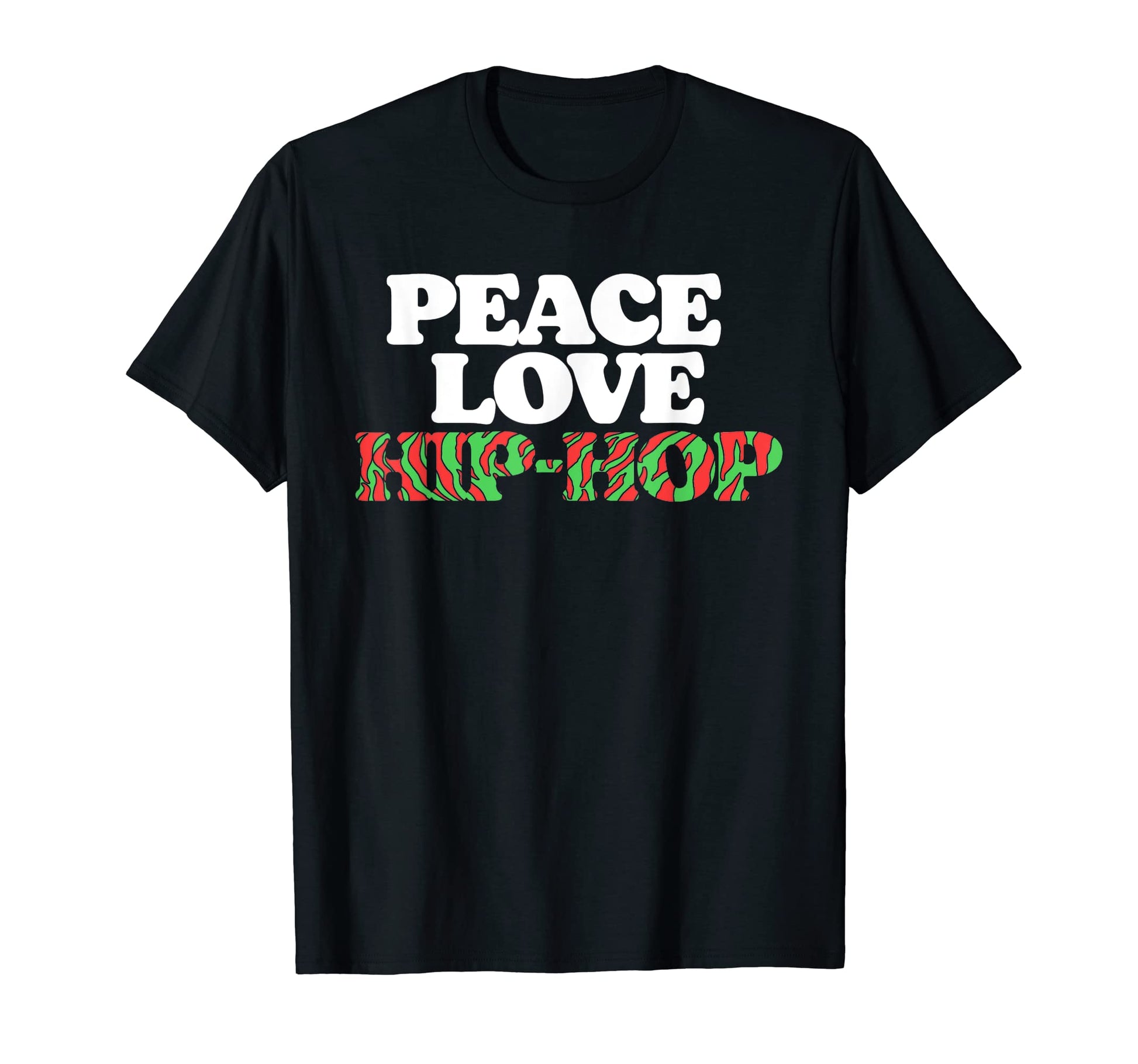 Peace Love Hip Hop Old School Rap 80S T-Shirt - Custom Art Print Unisex - T-Shirt, Sweatshirt, Hoodie