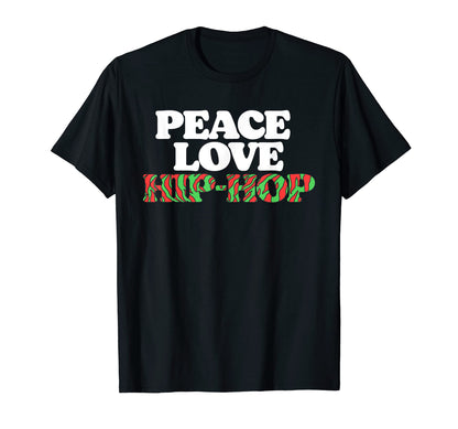 Peace Love Hip Hop Old School Rap 80S T-Shirt - Custom Art Print Unisex - T-Shirt, Sweatshirt, Hoodie