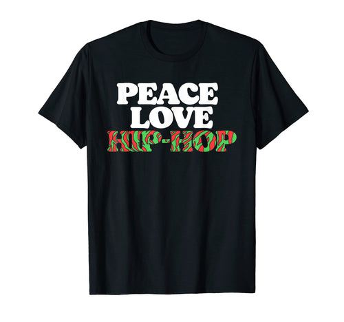 Peace Love Hip Hop Old School Rap 80S T-Shirt - Custom Art Print Unisex - T-Shirt, Sweatshirt, Hoodie