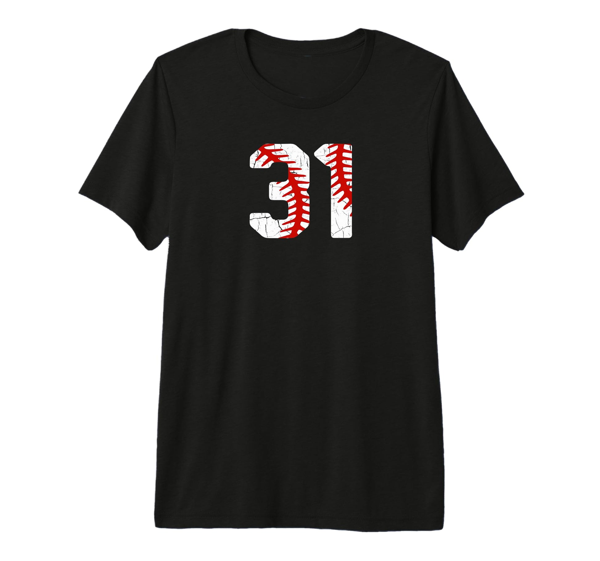 Baseball Player Jersey Number 31 31 T-Shirt - Minimalist Print Unisex - T-Shirt, Sweatshirt, Hoodie