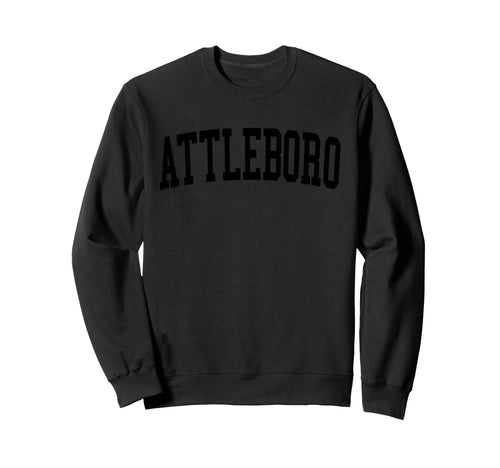 Attleboro Ma Distressed Black Varsity Sweatshirt - Streetwear Style Unisex - T-Shirt, Sweatshirt, Hoodie