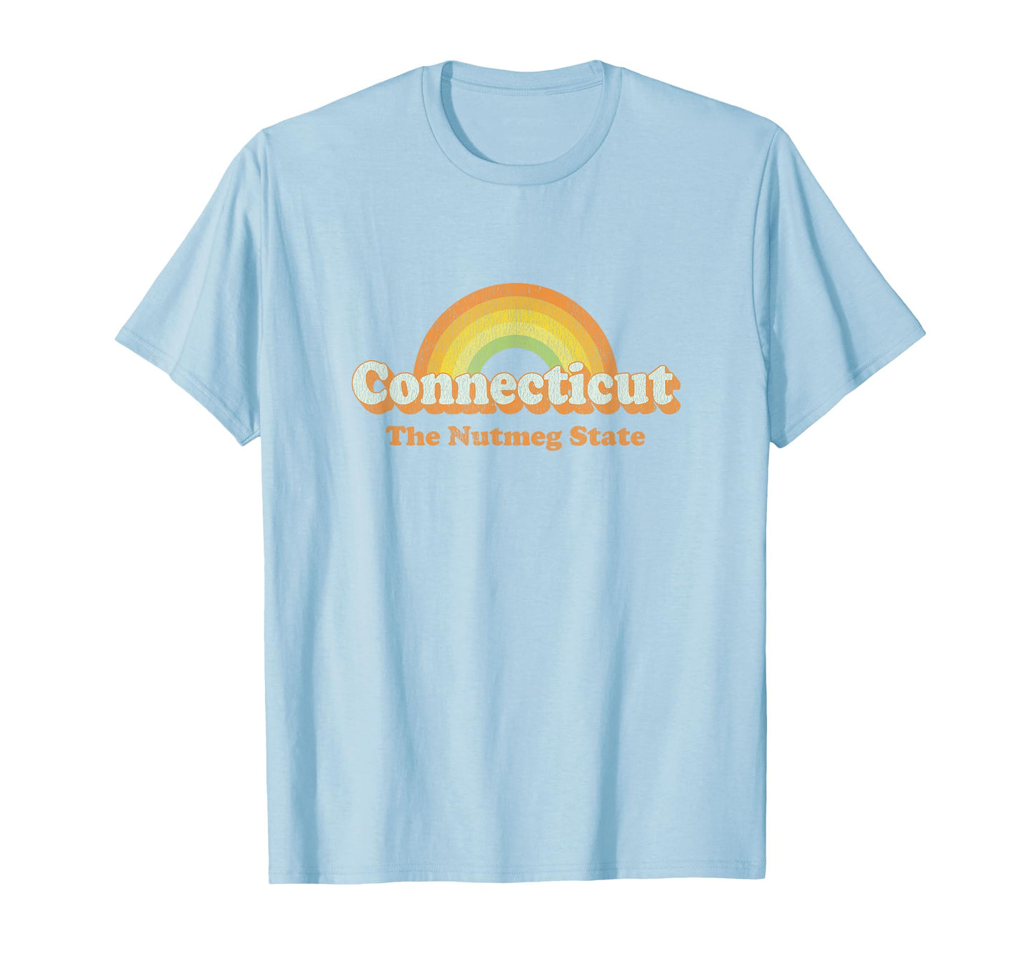 Connecticut 70S Rainbow T-Shirt - Aesthetic Graphic Unisex - T-Shirt, Sweatshirt, Hoodie