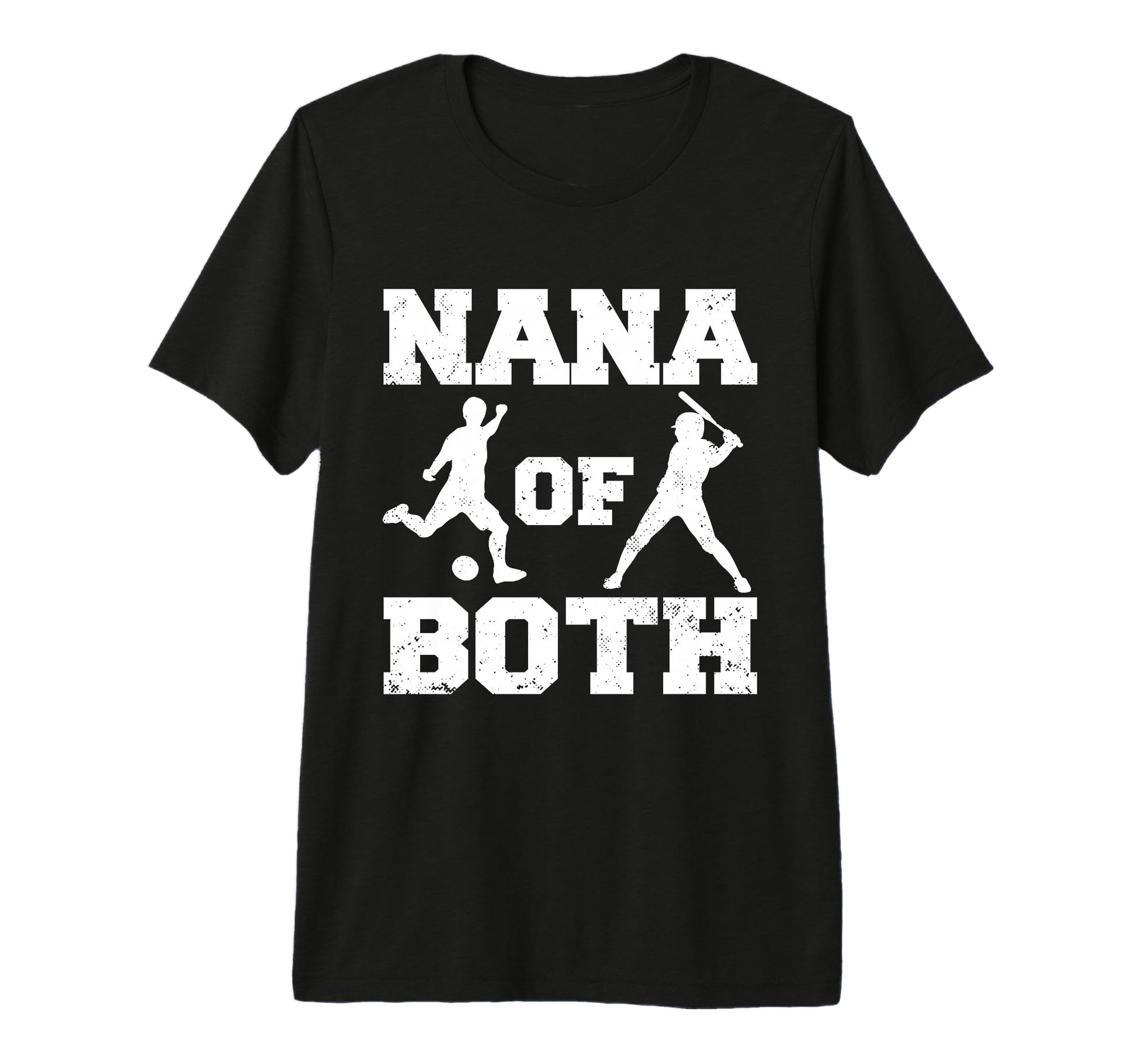 Nana Both Funny Soccer Baseball Nana Tri T-Shirt - Graphic Print Unisex - T-Shirt, Sweatshirt, Hoodie