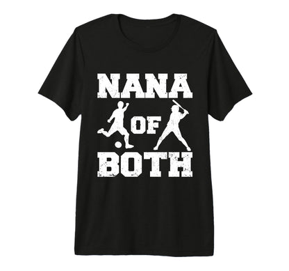 Nana Both Funny Soccer Baseball Nana Tri T-Shirt - Graphic Print Unisex - T-Shirt, Sweatshirt, Hoodie