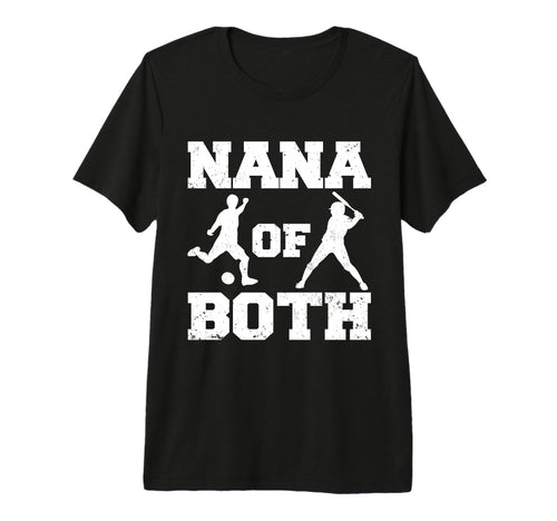 Nana Both Funny Soccer Baseball Nana Tri T-Shirt - Graphic Print Unisex - T-Shirt, Sweatshirt, Hoodie