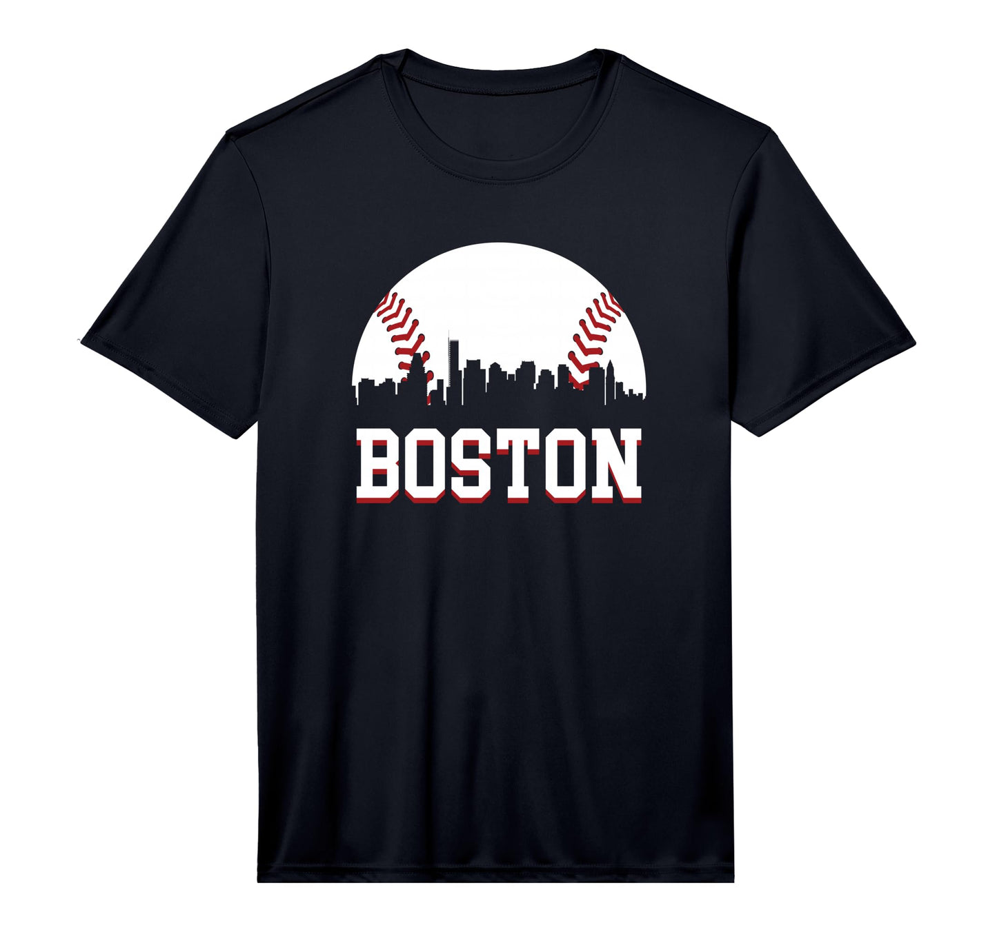 Mens Boston City Skyline T-Shirt - Minimalist Print Men Women - T-Shirt, Sweatshirt, Hoodie
