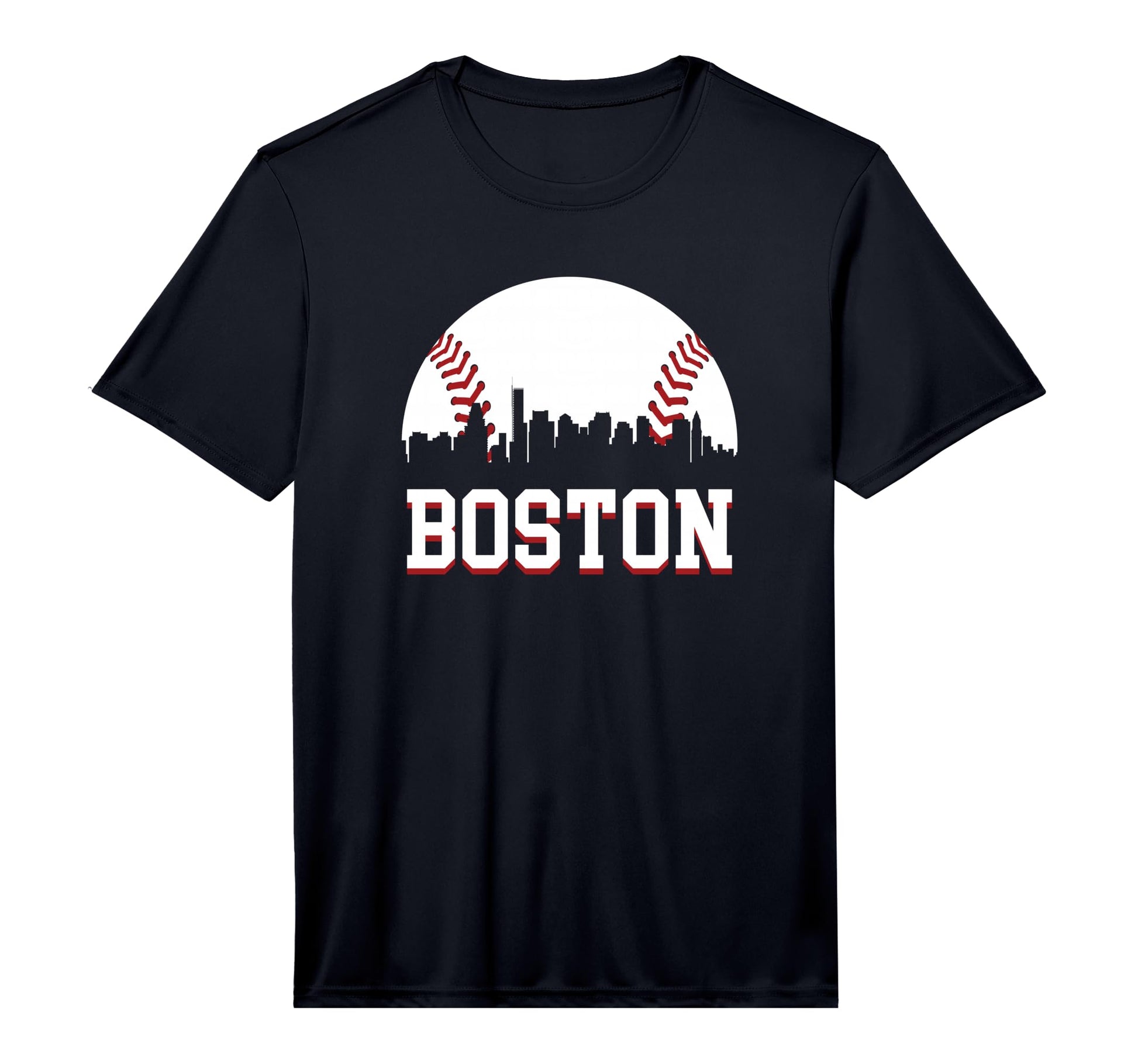 Mens Boston City Skyline T-Shirt - Minimalist Print Men Women - T-Shirt, Sweatshirt, Hoodie