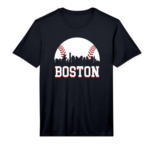 Mens Boston City Skyline T-Shirt - Minimalist Print Men Women - T-Shirt, Sweatshirt, Hoodie