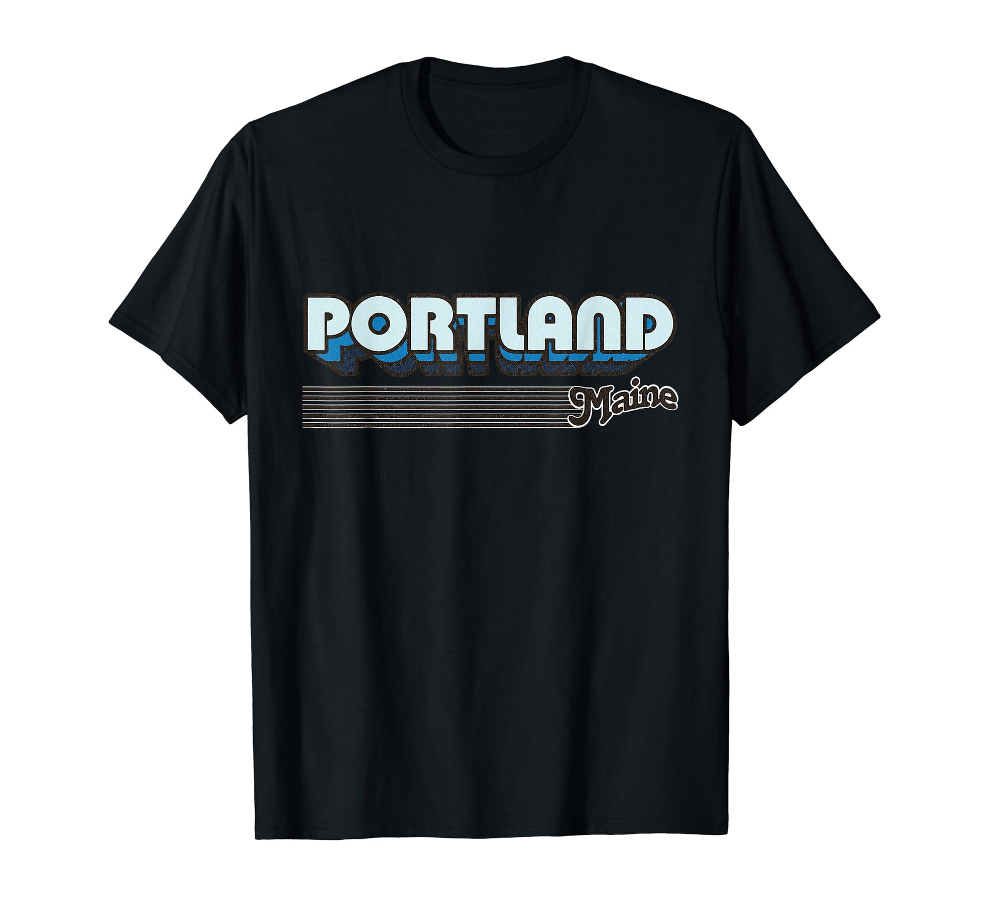 Portland Maine Stripes T-Shirt - Casual Everyday Wear Unisex - T-Shirt, Sweatshirt, Hoodie