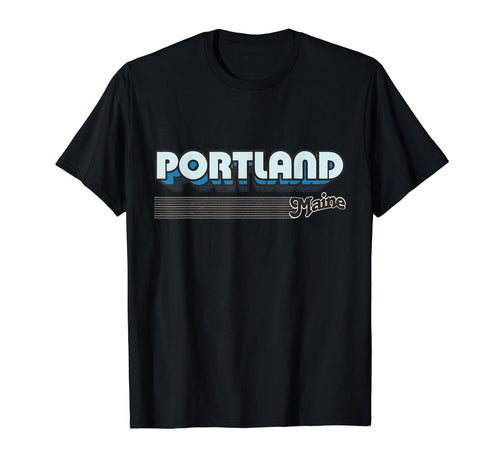 Portland Maine Stripes T-Shirt - Casual Everyday Wear Unisex - T-Shirt, Sweatshirt, Hoodie