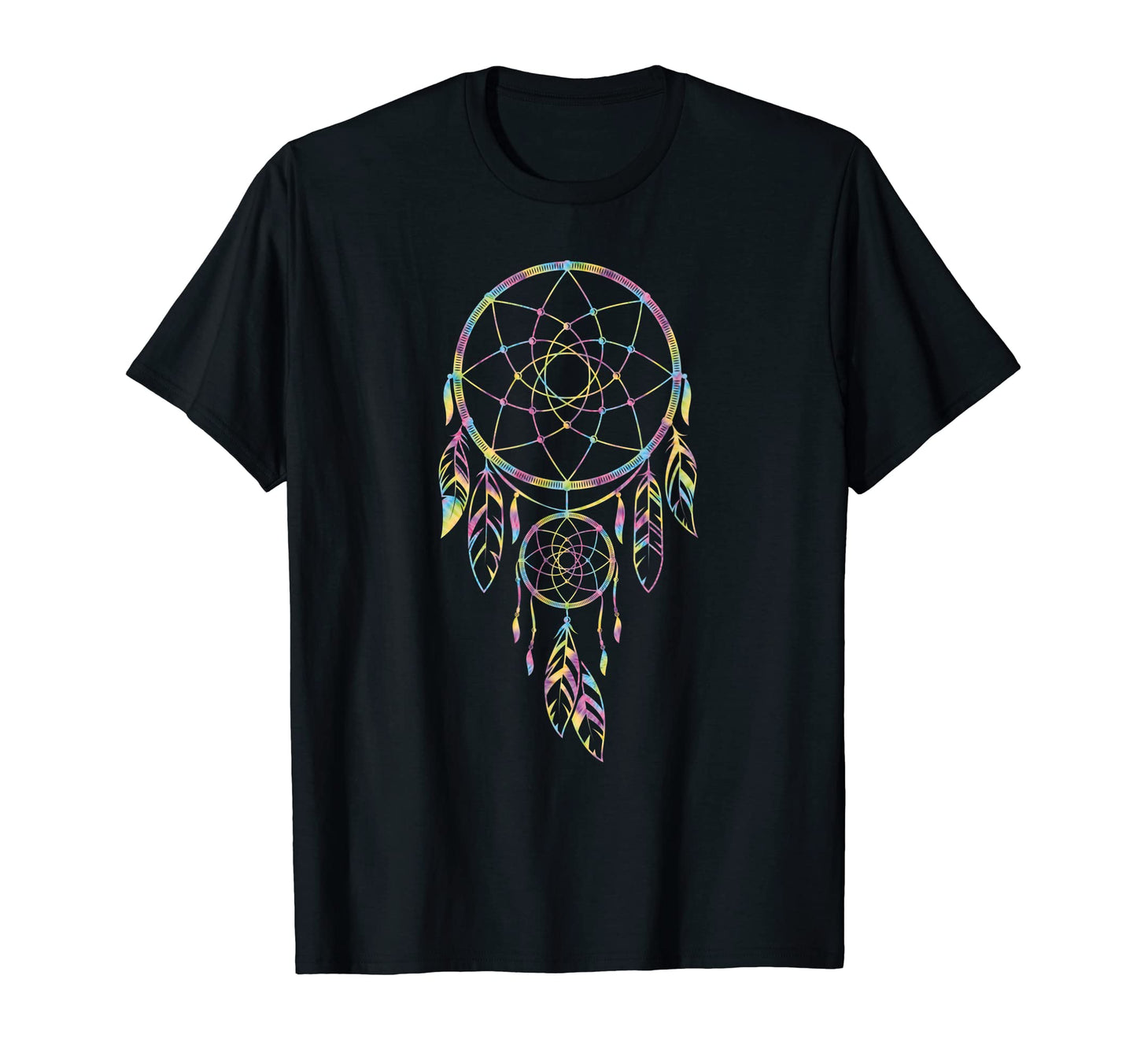 Dreamcatcher Tie Dye Boho Hippie T-Shirt - Minimalist Print for Adults - T-Shirt, Sweatshirt, Hoodie