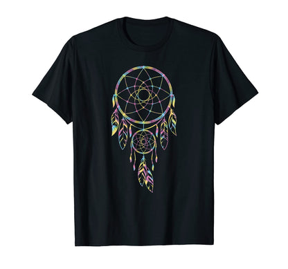 Dreamcatcher Tie Dye Boho Hippie T-Shirt - Minimalist Print for Adults - T-Shirt, Sweatshirt, Hoodie