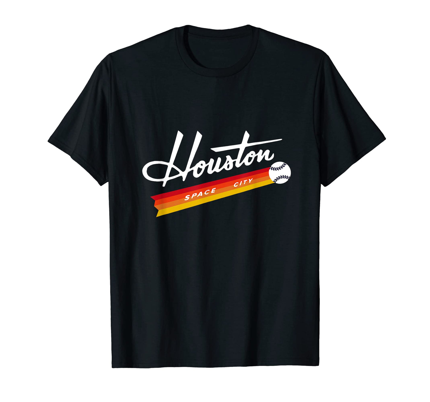 Houston Texas Tx Space City Color Stripes T-Shirt - Graphic Print Unisex - T-Shirt, Sweatshirt, Hoodie