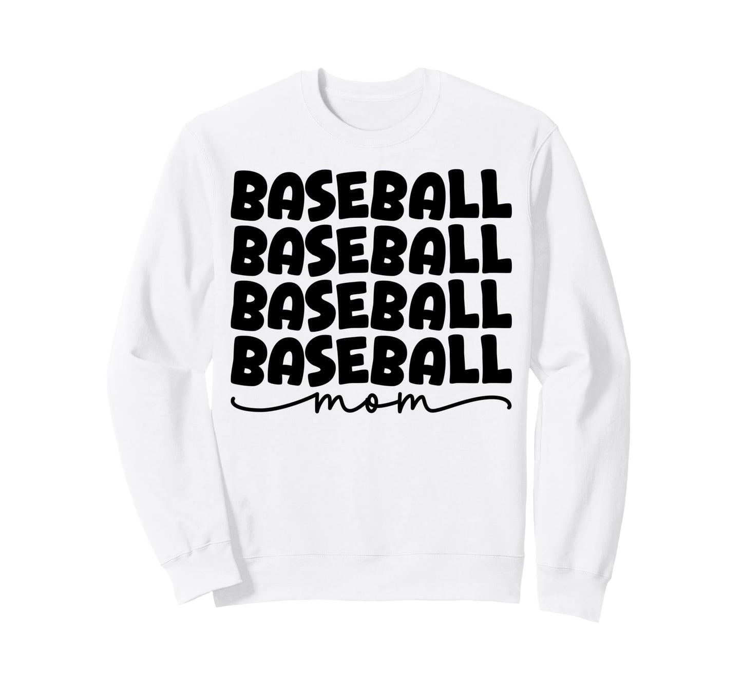 Baseball Mom Game Day Sweatshirt - Aesthetic Graphic for Adults - T-Shirt, Sweatshirt, Hoodie