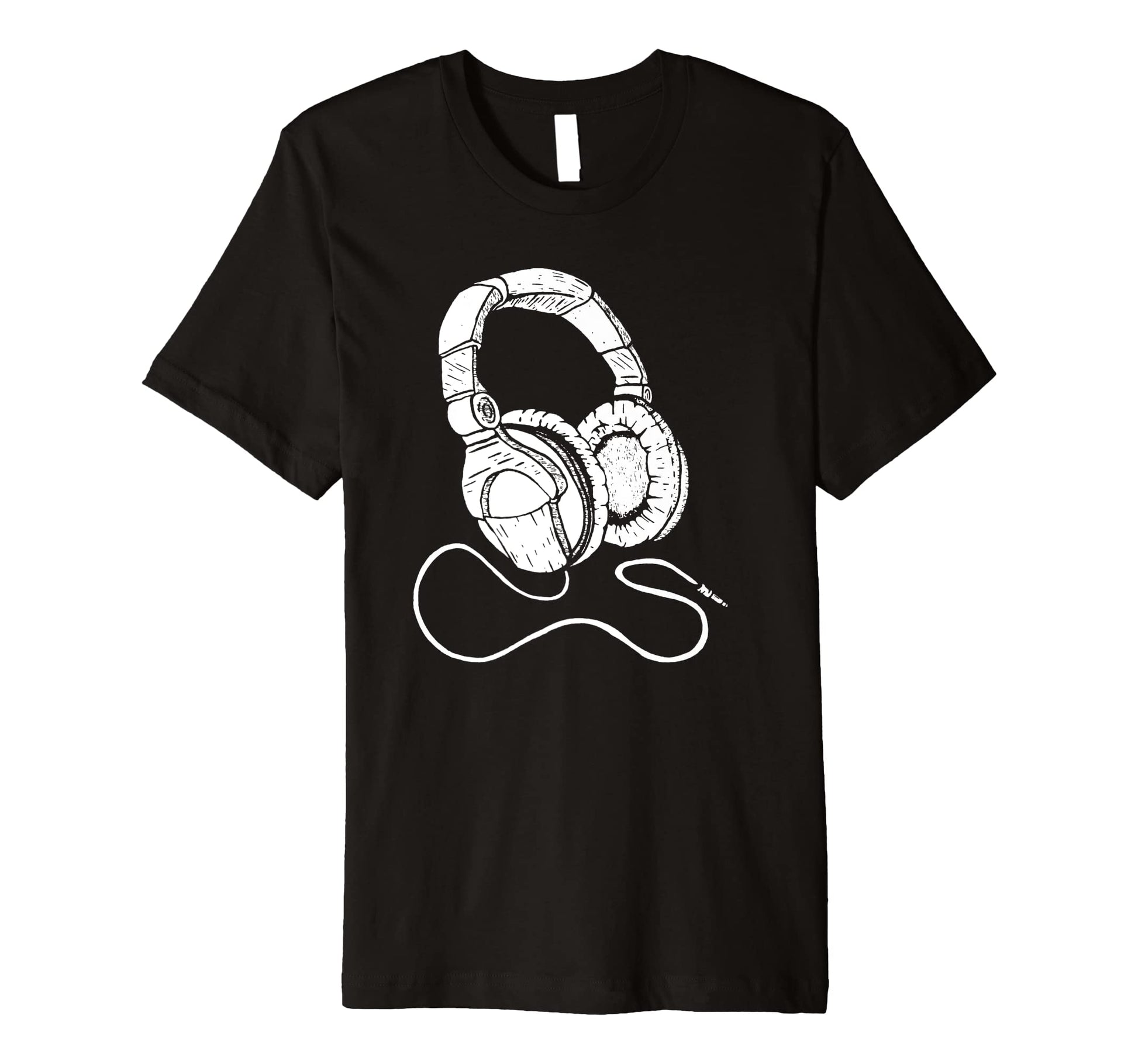 Hip Hop Over Ear Headphones Old School Rap T-Shirt - Graphic Print Unisex - T-Shirt, Sweatshirt, Hoodie
