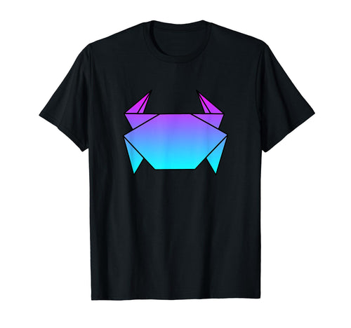 Crab Origami Vaporwave Aesthetic Love T-Shirt - Graphic Print for Adults - T-Shirt, Sweatshirt, Hoodie