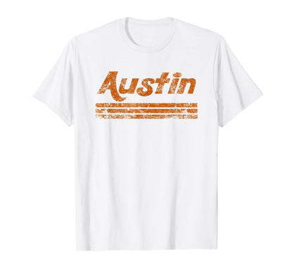 Austin Texas Weathered Stripe T-Shirt - Casual Everyday Wear Unisex - T-Shirt, Sweatshirt, Hoodie