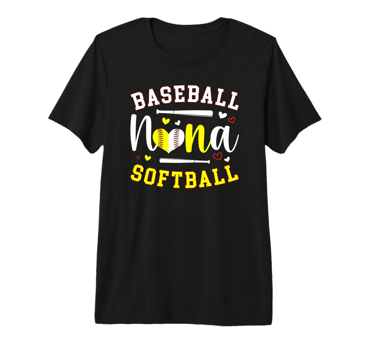 Baseball Softball Nana Softball T-Shirt - Fun Novelty Design for Adults - T-Shirt, Sweatshirt, Hoodie