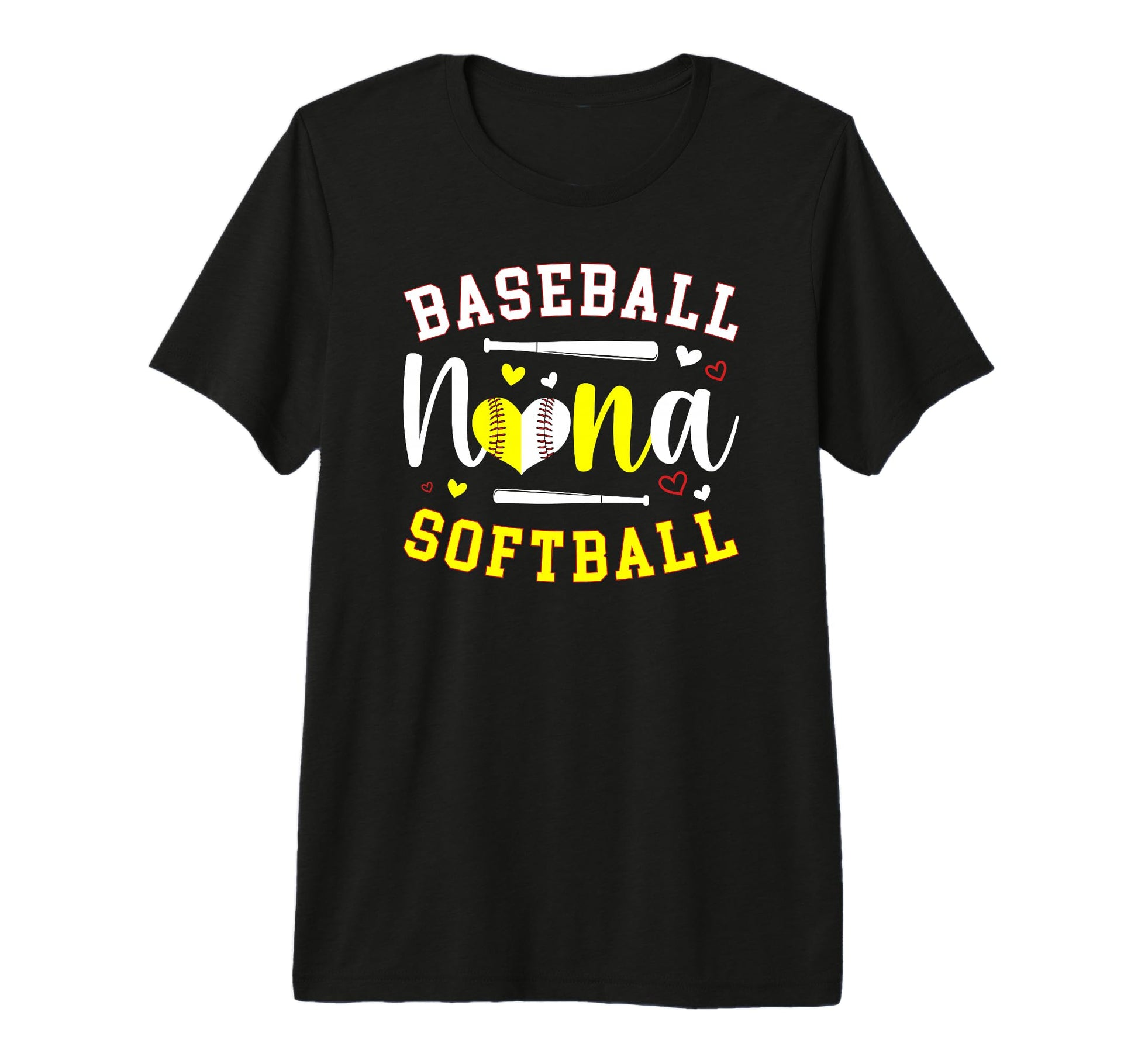 Baseball Softball Nana Softball T-Shirt - Fun Novelty Design for Adults - T-Shirt, Sweatshirt, Hoodie