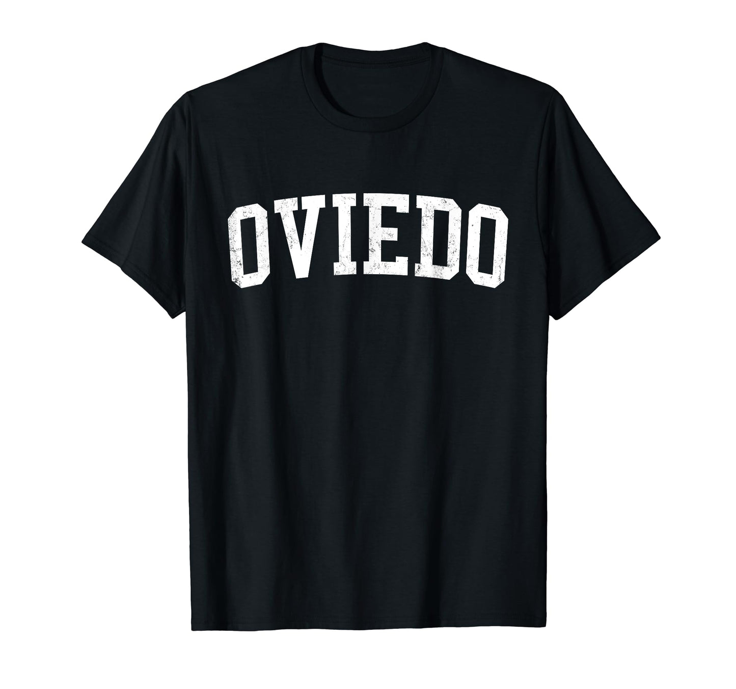 Oviedo Fl Distressed White Varsity T-Shirt - Casual Everyday Wear Men Women - T-Shirt, Sweatshirt, Hoodie
