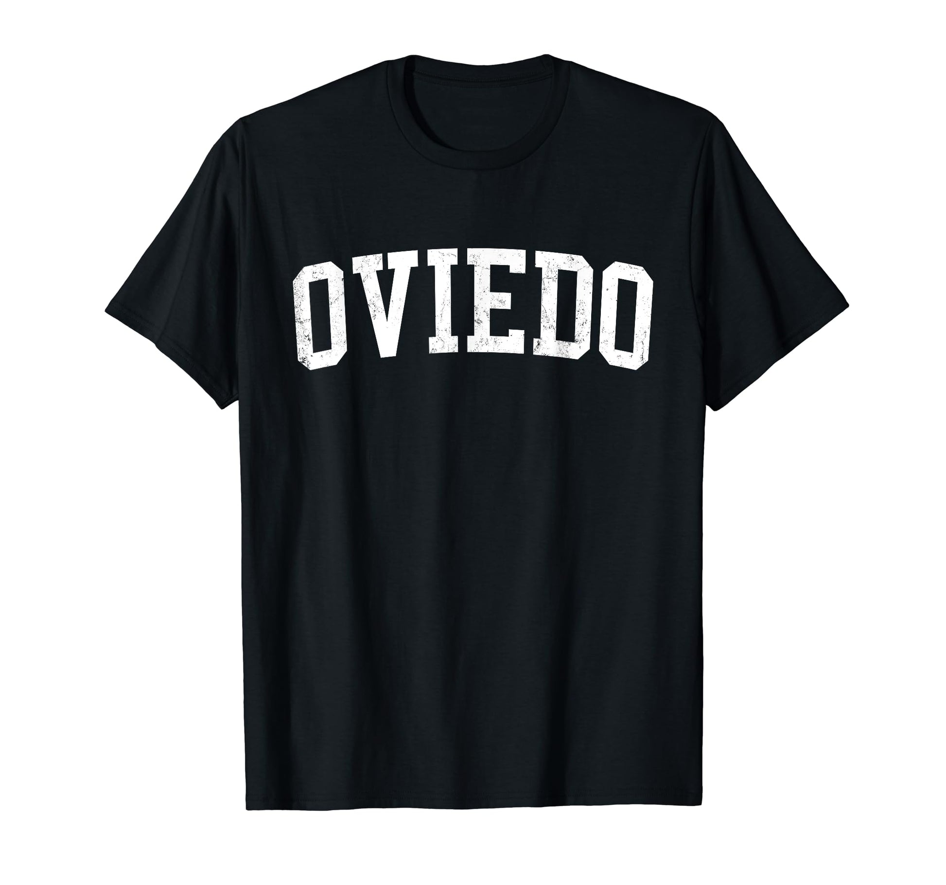 Oviedo Fl Distressed White Varsity T-Shirt - Casual Everyday Wear Men Women - T-Shirt, Sweatshirt, Hoodie
