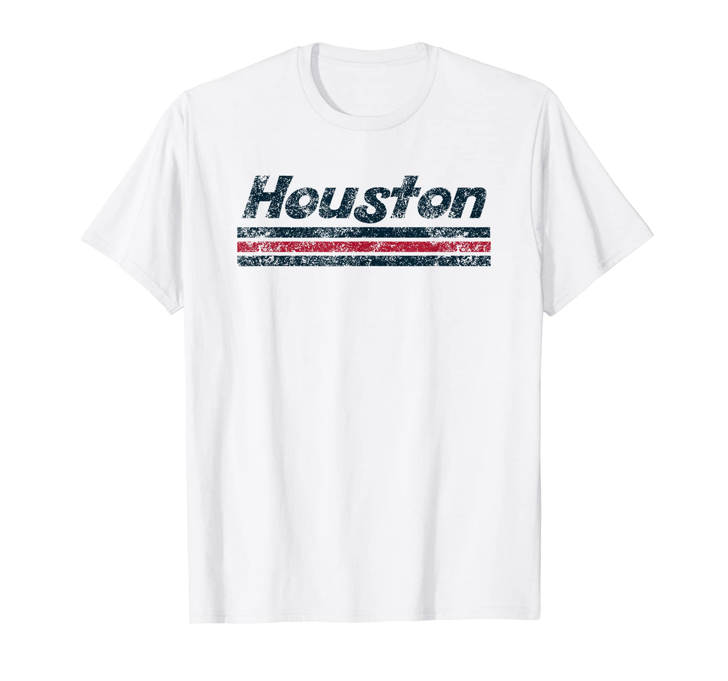 Houston Texas Weathered Stripe T-Shirt - Casual Everyday Wear Unisex - T-Shirt, Sweatshirt, Hoodie