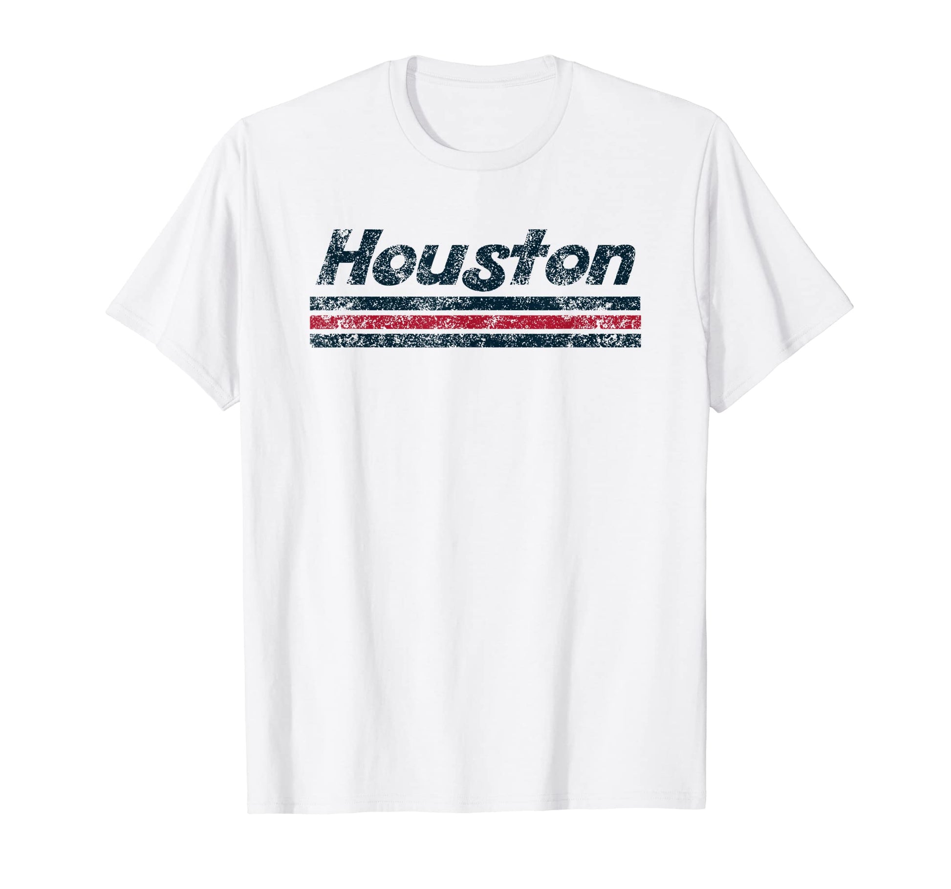 Houston Texas Weathered Stripe T-Shirt - Casual Everyday Wear Unisex - T-Shirt, Sweatshirt, Hoodie