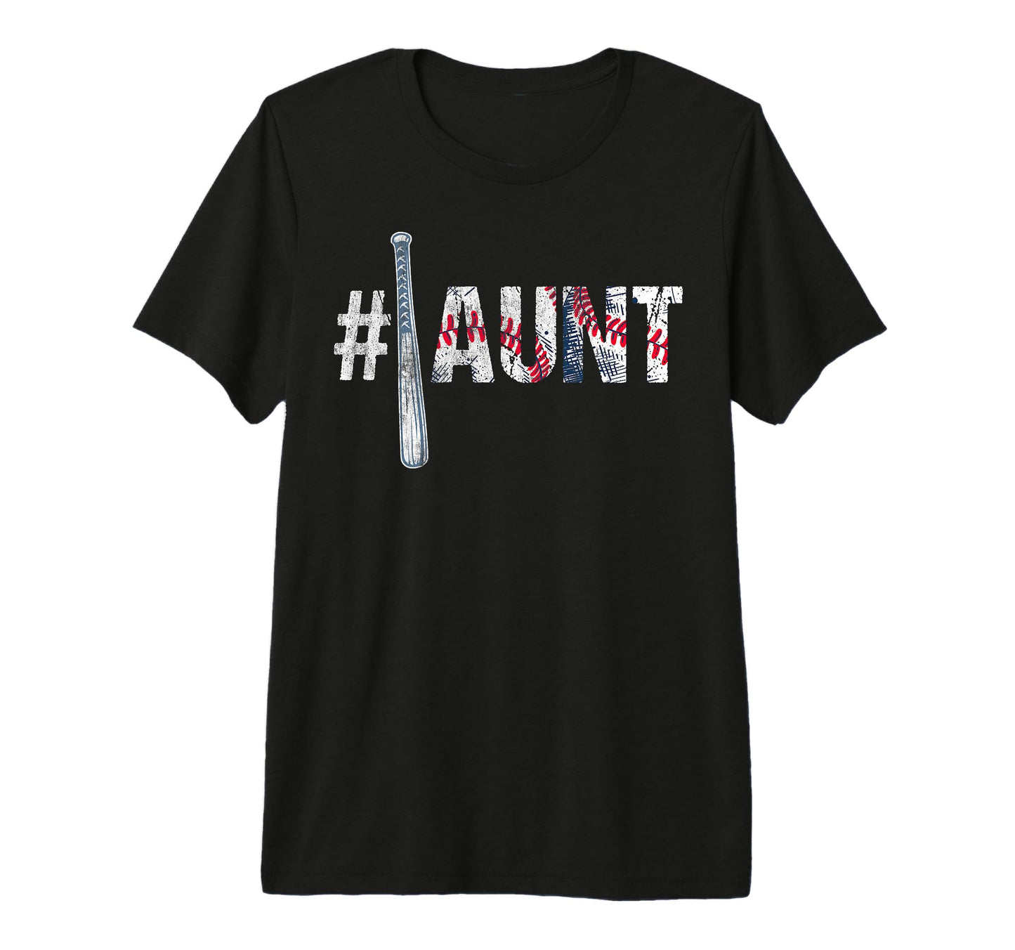 Number One Baseball Aunt Mothers Day Funny T-Shirt - Graphic Print Unisex - T-Shirt, Sweatshirt, Hoodie