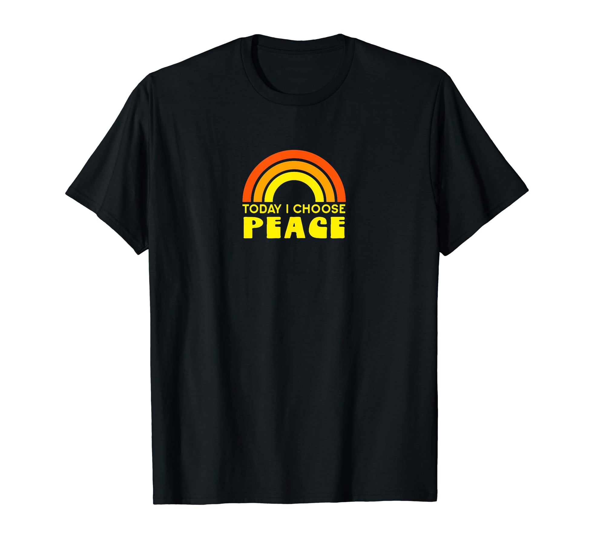 Today I Choose Peace Hippie Rainbow T-Shirt - Unique Graphic for Adults - T-Shirt, Sweatshirt, Hoodie