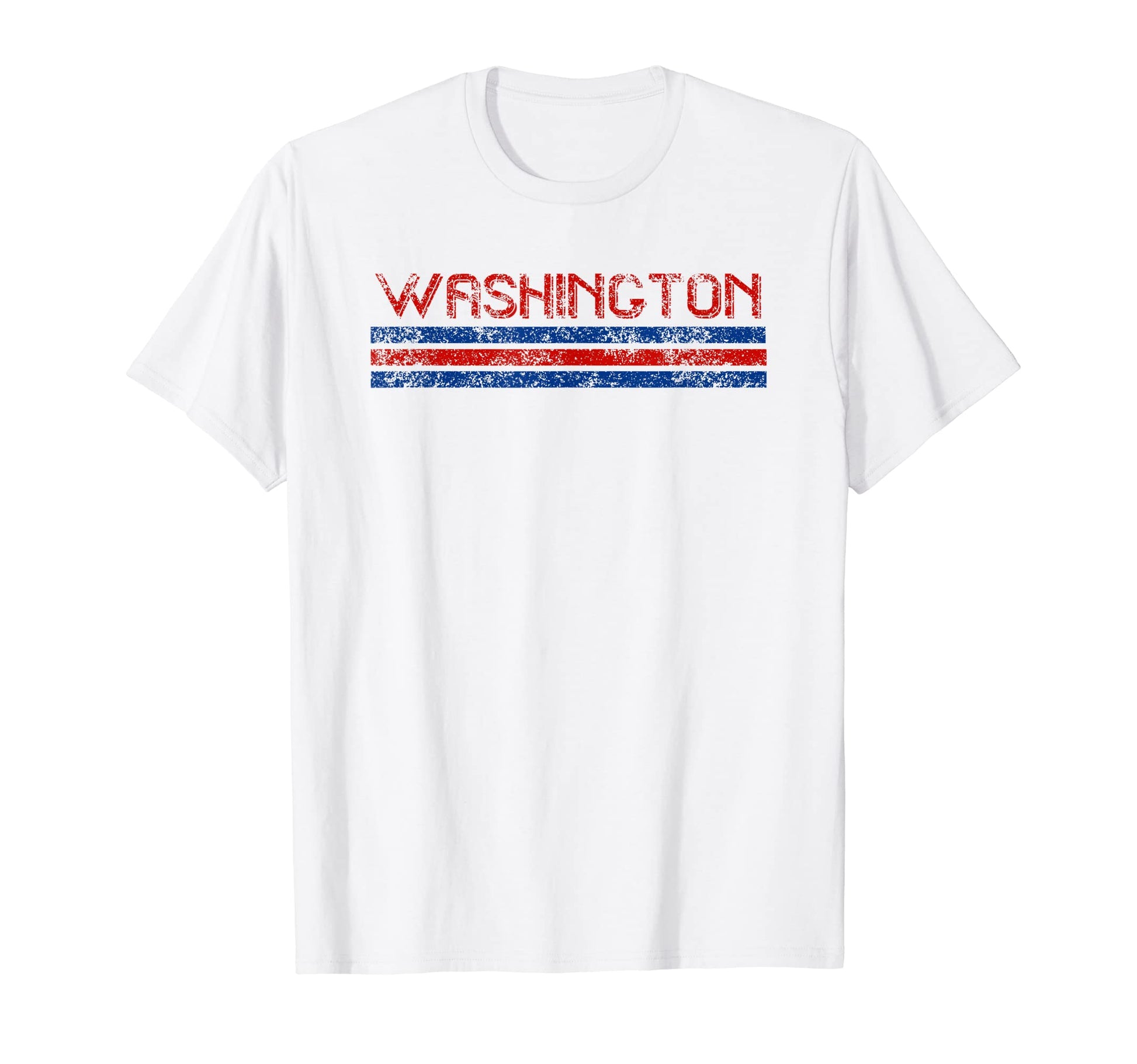 Washington D C Weathered Stripe Throwback T-Shirt - Minimalist Print Unisex - T-Shirt, Sweatshirt, Hoodie