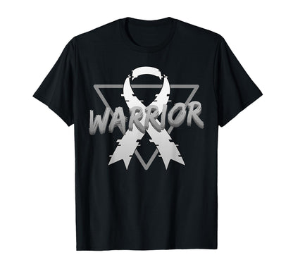 Brain Cancer Awareness Warrior T-Shirt - Fun Novelty Design Men Women - T-Shirt, Sweatshirt, Hoodie