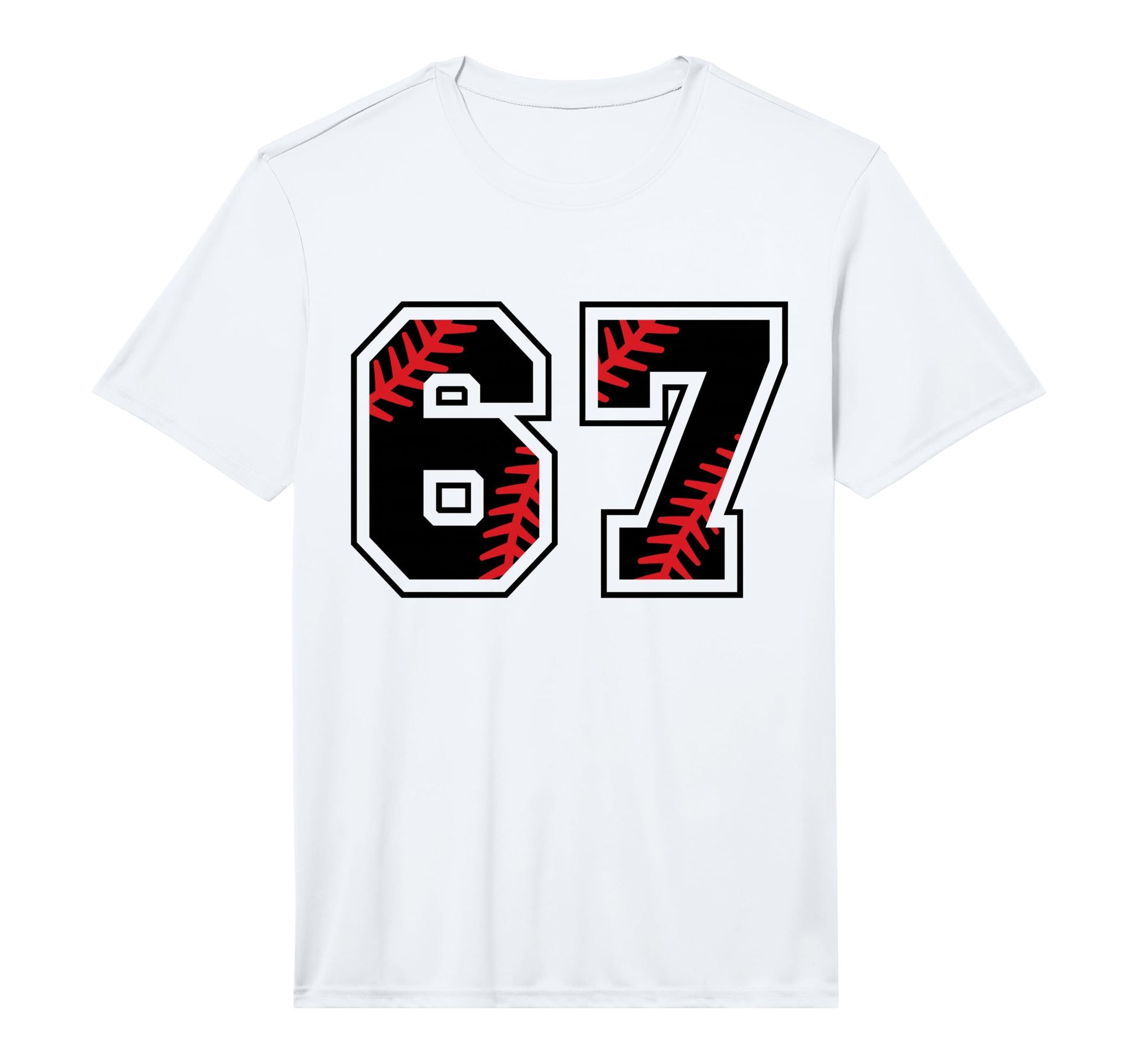 Baseball Number 67 Performance T-Shirt - Unique Graphic Unisex - T-Shirt, Sweatshirt, Hoodie