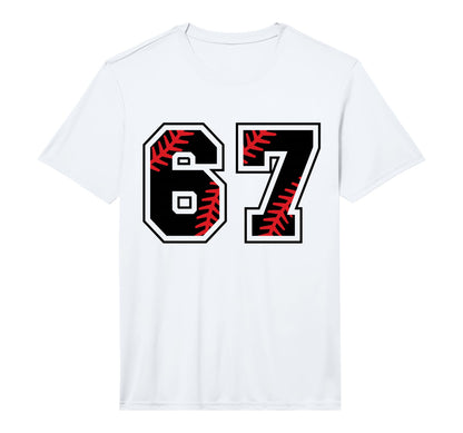 Baseball Number 67 Performance T-Shirt - Unique Graphic Unisex - T-Shirt, Sweatshirt, Hoodie