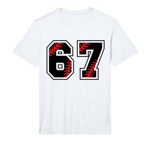 Baseball Number 67 Performance T-Shirt - Unique Graphic Unisex - T-Shirt, Sweatshirt, Hoodie