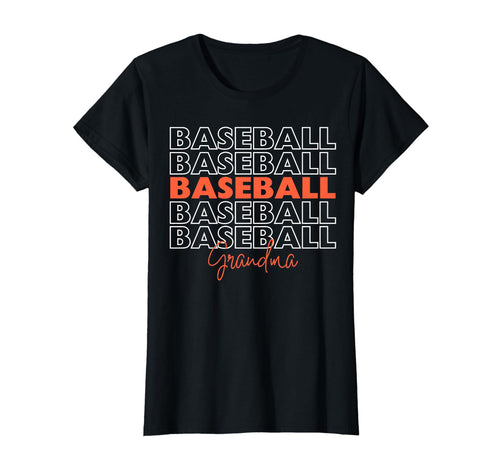 Baseball Grandma Orange Baseball T-Shirt - Fun Novelty Design Unisex - T-Shirt, Sweatshirt, Hoodie