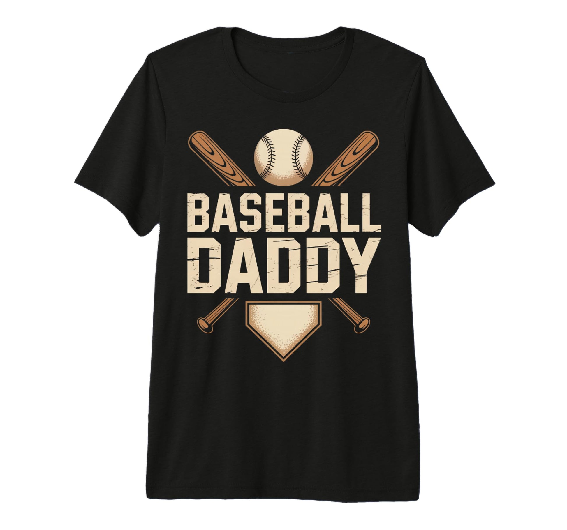 Mens Baseball Daddy Tri Blend T-Shirt - Graphic Print Unisex - T-Shirt, Sweatshirt, Hoodie