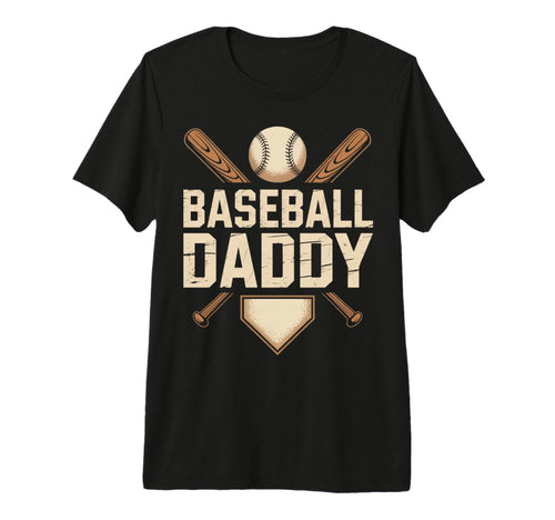 Mens Baseball Daddy Tri Blend T-Shirt - Graphic Print Unisex - T-Shirt, Sweatshirt, Hoodie
