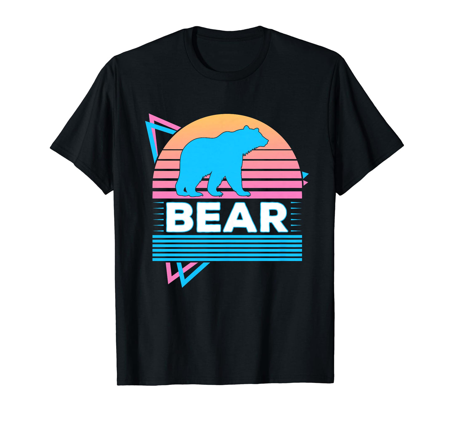 Bear Vaporwave Aesthetic T-Shirt - Graphic Print Men Women - T-Shirt, Sweatshirt, Hoodie