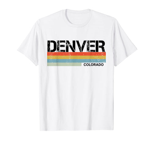 1980S Stripes Denver Co T-Shirt - Novelty Apparel Men Women - T-Shirt, Sweatshirt, Hoodie