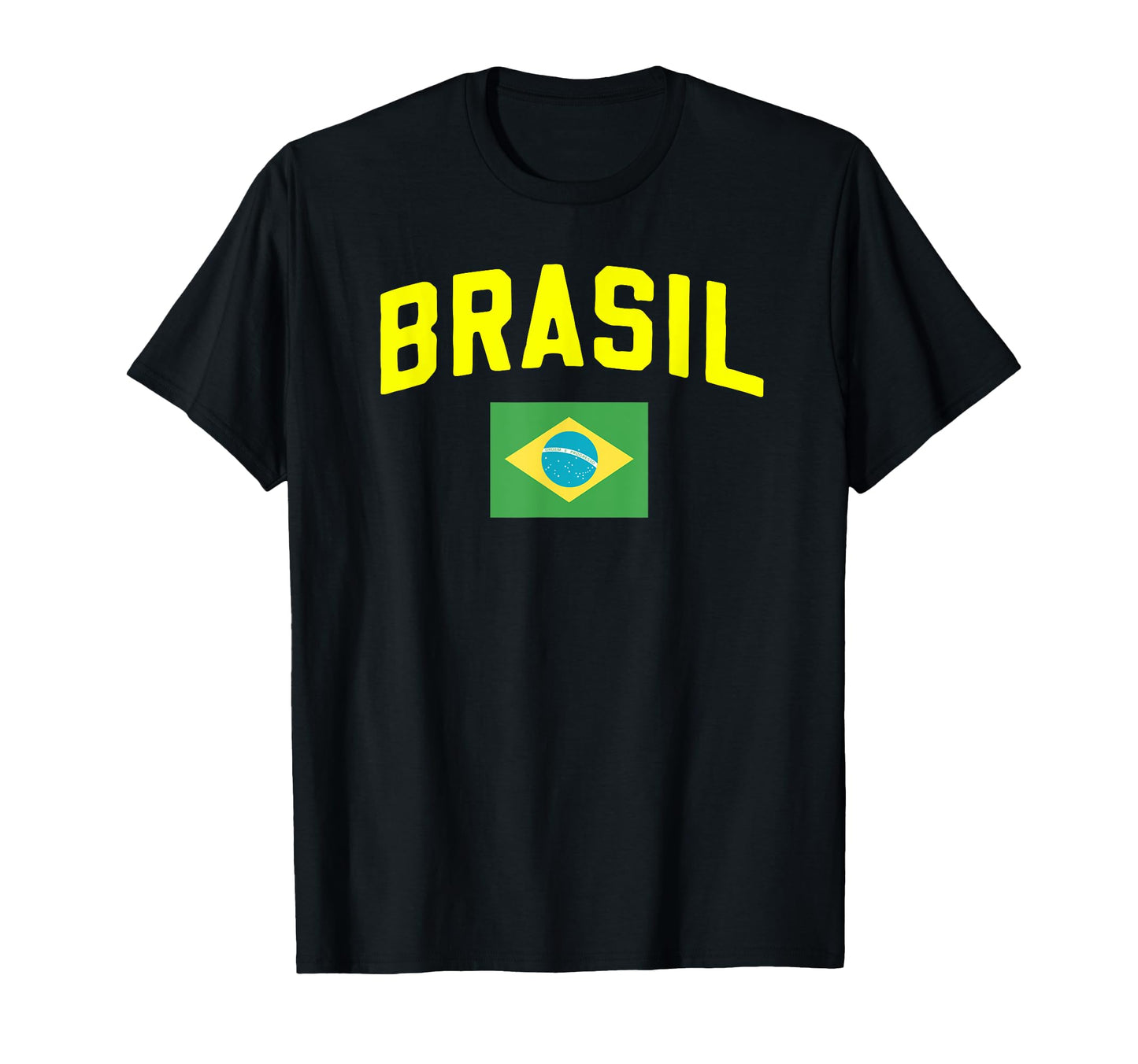 Brasil Varsity Lettering Flag T-Shirt - Minimalist Print Unisex - T-Shirt, Sweatshirt, Hoodie