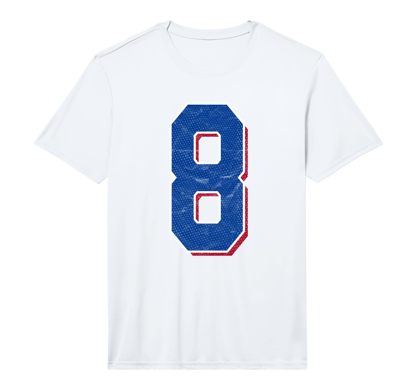 Number 8 Numbered Uniform Sports Team T-Shirt - Novelty Apparel Unisex - T-Shirt, Sweatshirt, Hoodie