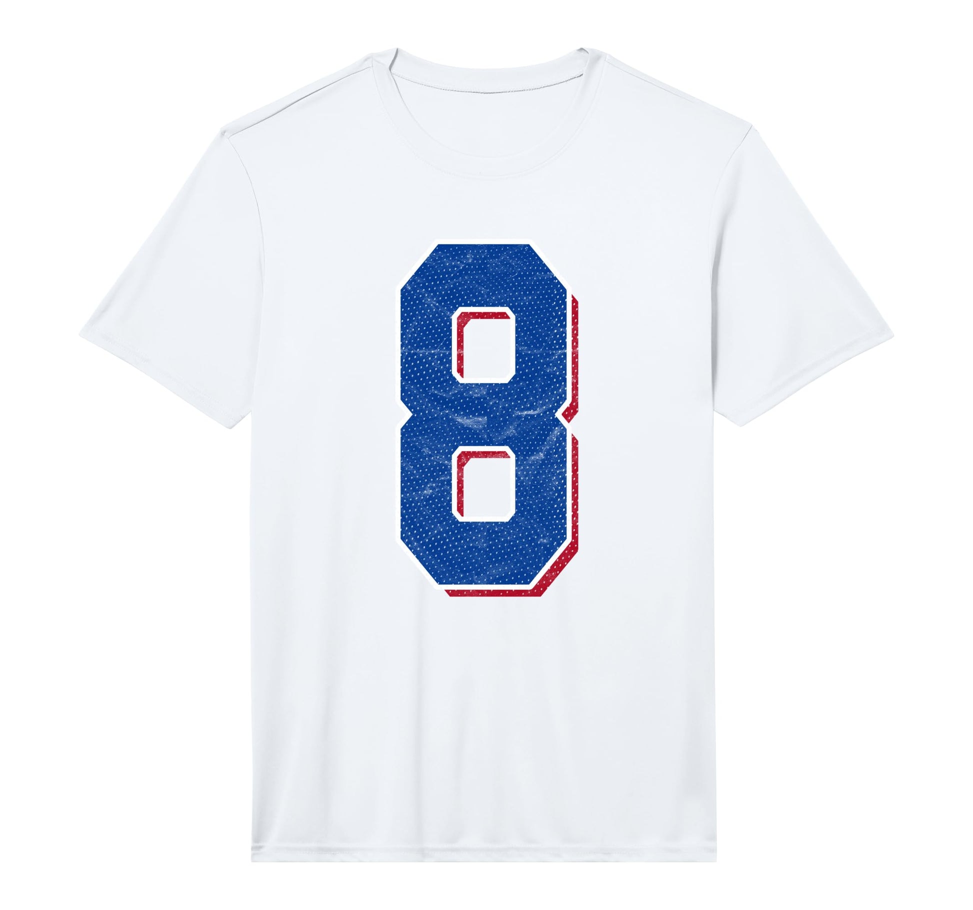 Number 8 Numbered Uniform Sports Team T-Shirt - Novelty Apparel Unisex - T-Shirt, Sweatshirt, Hoodie