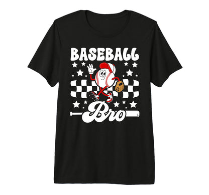 Baseball Bro Groovy Baseball T-Shirt - Fun Novelty Design for Adults - T-Shirt, Sweatshirt, Hoodie