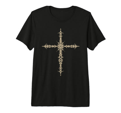 Y2K 90S Goth Cross Alt Grunge Emo T-Shirt - Custom Art Print for Adults - T-Shirt, Sweatshirt, Hoodie