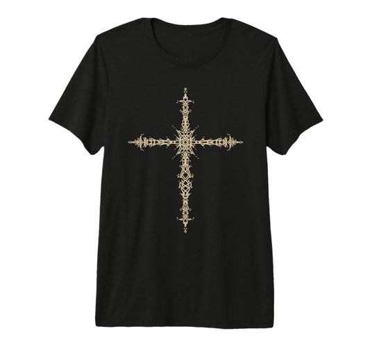 Y2K 90S Goth Cross Alt Grunge Emo T-Shirt - Custom Art Print for Adults - T-Shirt, Sweatshirt, Hoodie