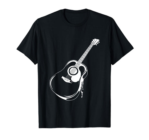 Acoustic Guitar Musician Player T-Shirt - Minimalist Print for Adults - T-Shirt, Sweatshirt, Hoodie