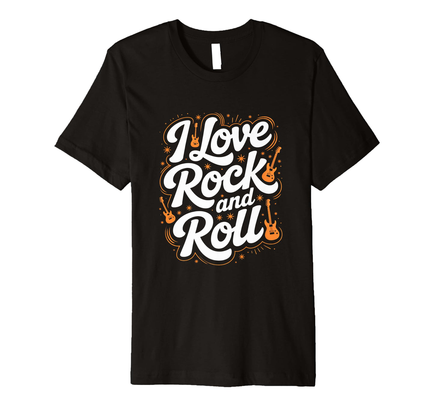 I Love Rock And Roll Music Lovers T-Shirt - Graphic Print for Adults - T-Shirt, Sweatshirt, Hoodie